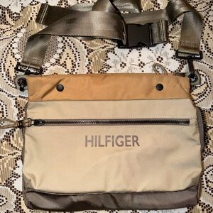 Tommy Hilfiger Beige and Brown Belt Bag